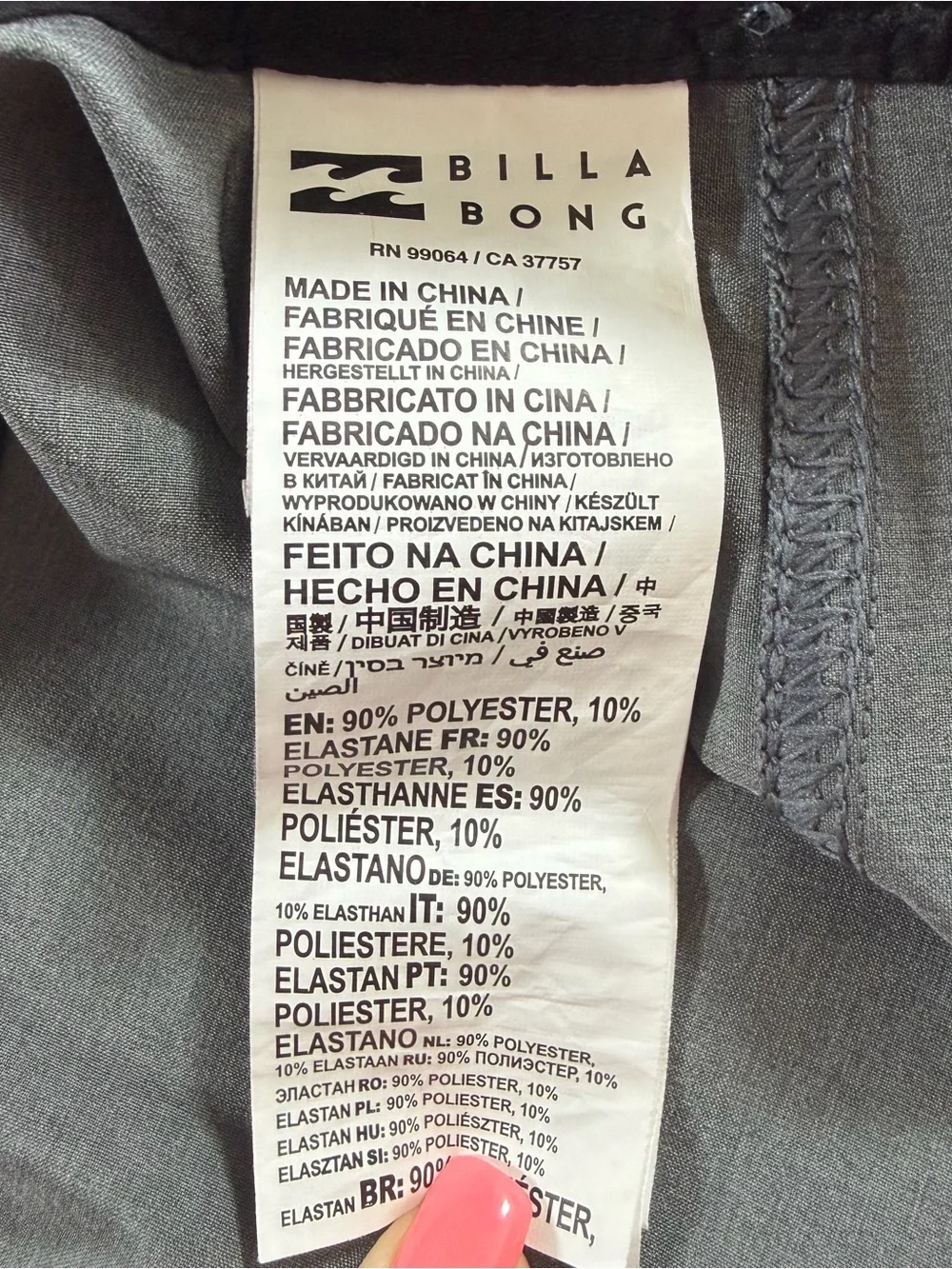 Billabong Mens Board Shorts All Day Pro Size 44 Gray Recycler Surf Beach Swim